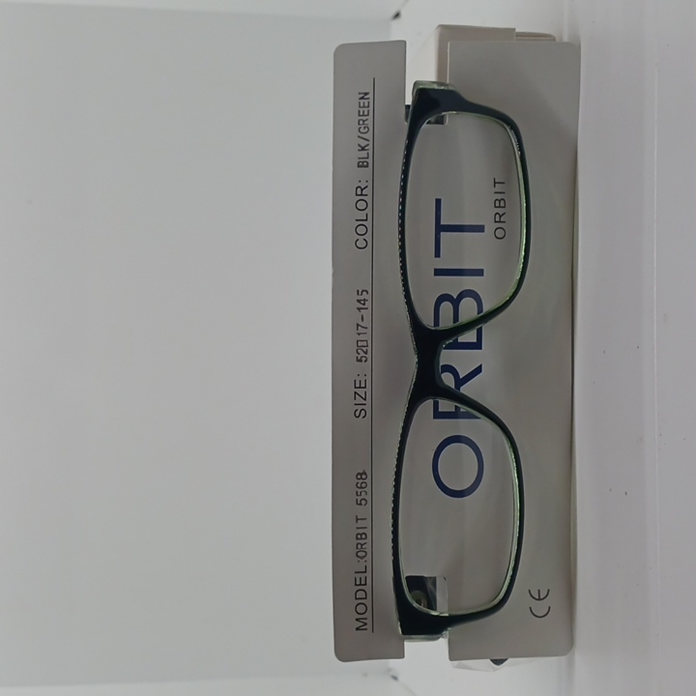 NWT MEN'S ORBIT EYEGLASS FRAMES 5568 BLACK GREEN